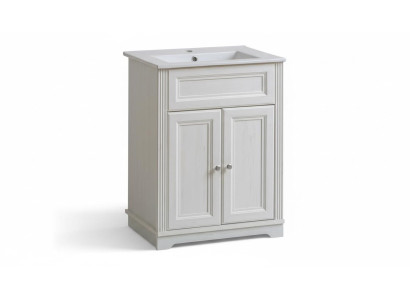 Badkamermeubilair in antieke stijl met wastafelonderkast voor landelijk badkamer 60cm.