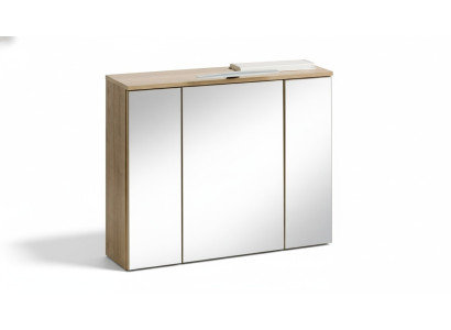 Spiegelkast Wandkast Badkamerkast Deco met spiegel 80 cm LED