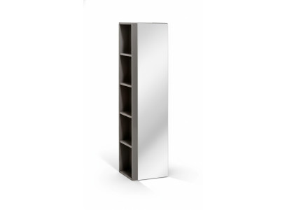 Badkamer hoge kast met spiegeldeur planken badkamermeubel