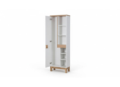 Badkamer kast Hoge kast Kast Opslag Decoratief Wit Badkamer