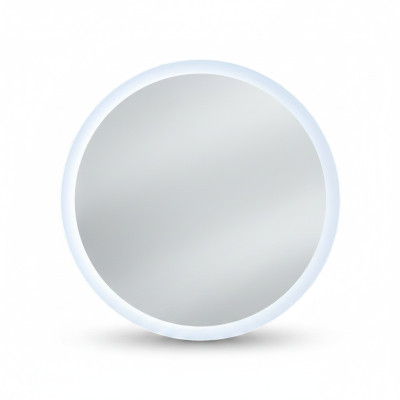 Ronde spiegel met LED-verlichting voor badkamer.
