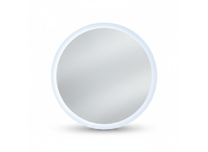 Ronde spiegel met LED-verlichting voor badkamer.