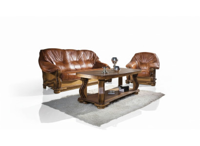Klassieke driezits bank Nieuwe gestoffeerde bank 3-zits bank Leer sofa