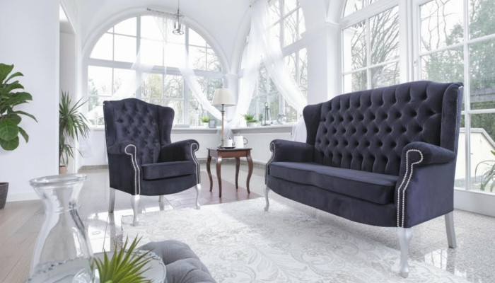 Klassieke Chesterfield bankstel 3+2+1 zits bank bankstel fluweel Nieuw