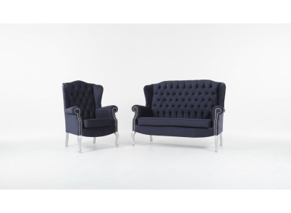 Klassieke Chesterfield driezitsbank bank gestoffeerde fluwelen bankstellen