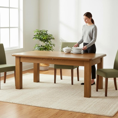 Eettafel 250/450 cm keukentafel restauranttafel hout eettafels.