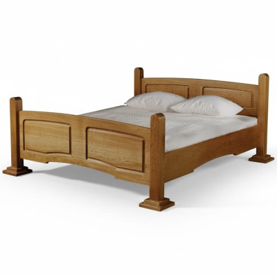 Antieke stijl Klassiek bed Tweepersoonsbed Bedden Slaapkamer Hout 60/180cm.
