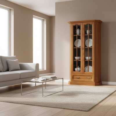 Dressoir Vitrine Ladekasten Decoratieve vitrines Ladekast kast glas ontwerper