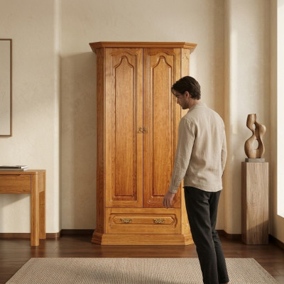Landhuis kast kledingkast houten kast kantoor Klassieke kledingkasten Nieuw