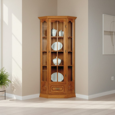 Klassieke kast dressoir vitrine ladenkast vitrinekast