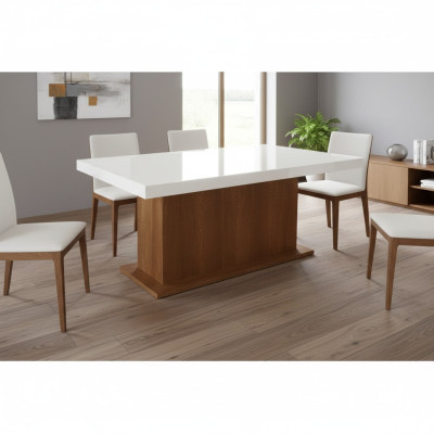 Kolomtafel Eettafel Eettafels Tafels 160/240cm Kantoor Design Hout Vergadertafel