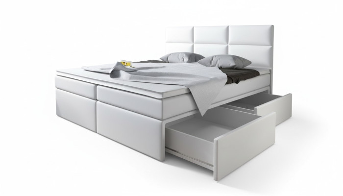 Boxspringbedden Bed Frame Kunstleer Designer Hotel Dubbel Luxe Design Nieuw