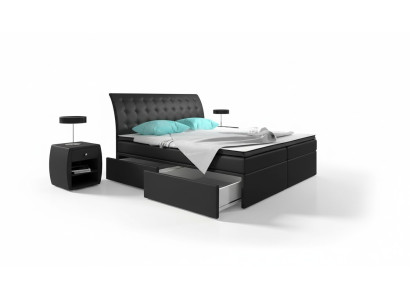 Boxspringbed Bedden Bed Bekleding Kunstleer Designer Hotel Dubbel Luxe Ontwerp
