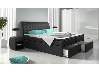 Boxspringbedden Bed Bed Bekleding Kunstleer Designer Hotel Dubbel Luxe Design