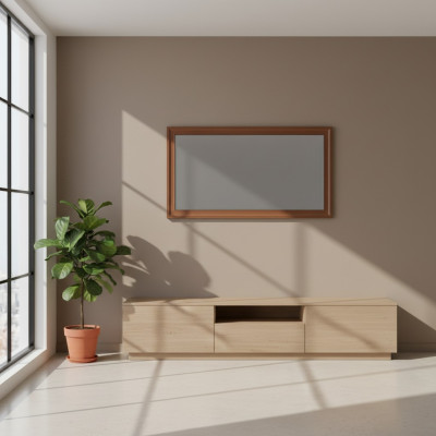 Klassieke wandspiegel houten frame spiegel meubels Nieuw 142 x 77cm glas Design nieuw