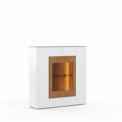 Vitrine glazen kast woonkamer etalage 1-deurs. Vitrine hoge kast dressoir