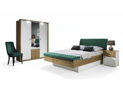 Compleet slaapkamer Nachtkastje Compleet bed Kledingkast