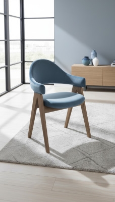 Luxury Design Bekleed Massief Houten Stoel Stoelen Zit Rug Kantoor Kantoor Eetkamer