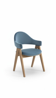 Luxe fauteuil set 8x stoelgroep zit leunstoelen set massief hout