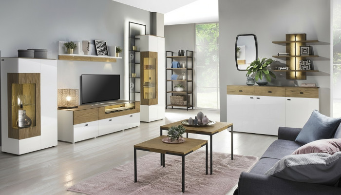 Moderne woonkamermeubel vitrines RTV-kast woonkamer barokstijl.