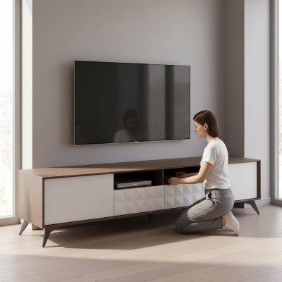 RTV-zijkast TV-wand hoogglans lowboard onderkast TV led tv-kast