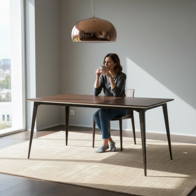 Klassieke designer eettafel Houten tafel Tafel Eetkamer Woonkamer Modern