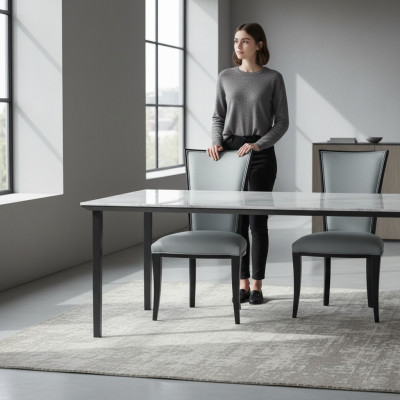 Stel 2x massief houten eetkamerstoel ontwerper leuning stoelen eetkamerstoelen nieuw.