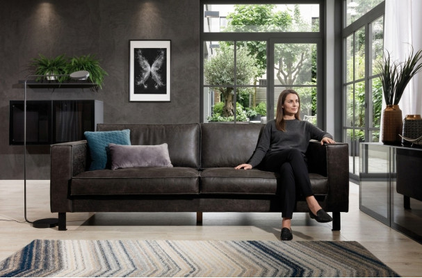 Bank Woonsuite Zitgroep Moderne Beklede Bank Ontwerp Modern 3-Zitter