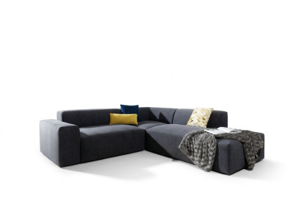 Hoekbank L-vorm bank bankstel stof ontwerp moderne