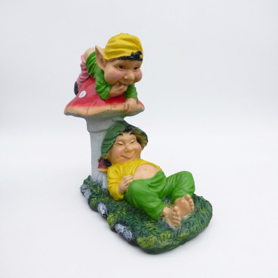 Werkloze en Luie Trollen voor de Tuin 60cm Decoratie Beeld Figuren Sculptuur
