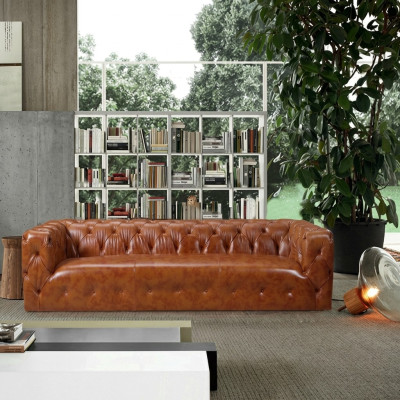 Leren bank Kunstleer bank Groot - Bank Luxe woonkamer zitkussen Vierzits  Lederen bank Kunstleren bank Groot - Bank Luxe woonkamer zitkussen Vierzits