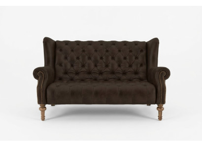 Zwarte Chesterfield bank Moderne driezitter Stijlvolle 3-zits