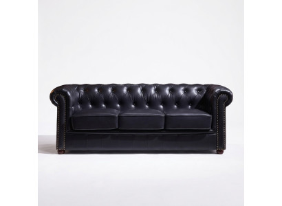 Chesterfield bank bank bekleding stof leer decor set bekleding banken
