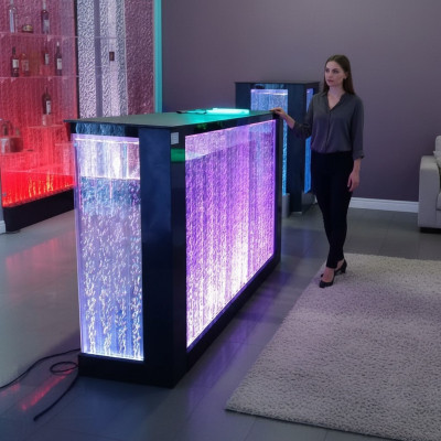 Bar Tafel Water Muur Bar Toonbank Verlichte bar tafel Bar toonbank LED plank