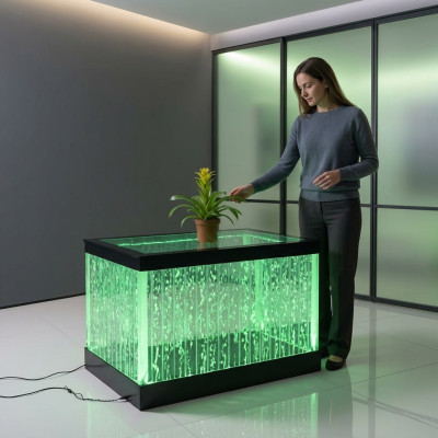 Ontwerp Tafel Salontafel Water zuilen Pilaar Water Bank Tafels LED