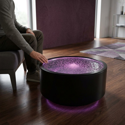 Water Design Tafel Salontafel Waterzuilen Bank Tafels LED Verlicht