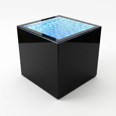 Vierkante LED-bijzettafel salontafel woonkamer meubelen waterzuil