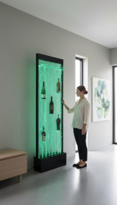 Wasserwand Zuilen Watermuur Plank Bar Kast Meubels LED