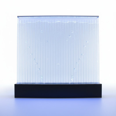 Wandpaneel met waterbellen LED-waterwand Ontwerper Decoratieve waterschildering