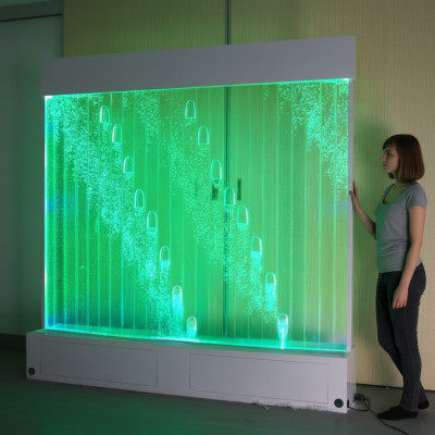 Moderne scheidingswand Water Walls LED-waterval verlichte decoratieve wand.