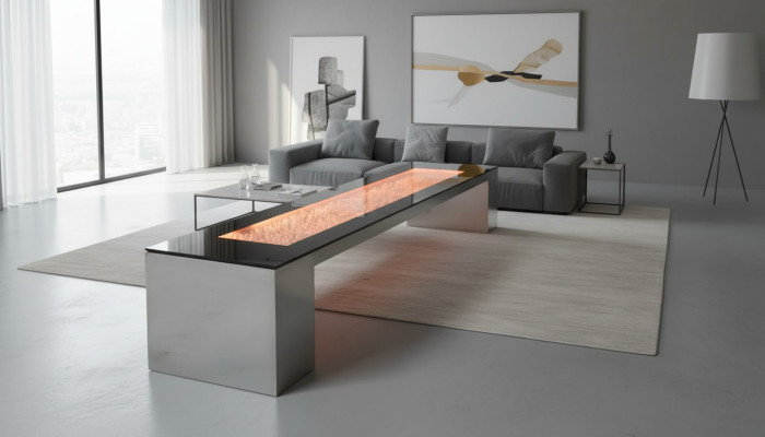 Moderne Tisch LED-bubble koffiebar tafel voor kantoor restaurant Bar Club