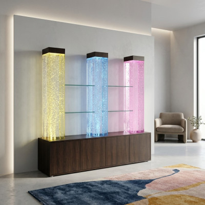 LED rek bar water muur kolom Verlichte waterwanden Bar balie Rek meubels