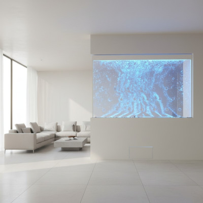 Moderne scheidingswand Water wanden LED Decoratieve waterval Verlichte muur
