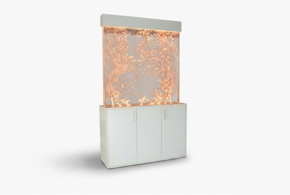 Waterspiegelmuur Kolom met onderkast Scheidingswand Plank Vitrine
