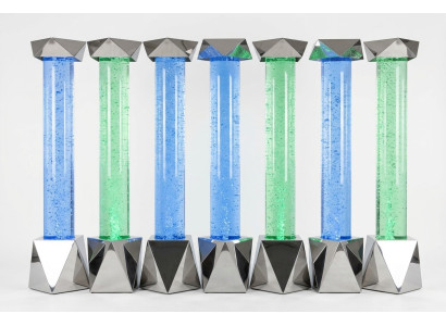 Waterkolom xxl 50x300cm grote waterwandkolom led-scheidingswand.
