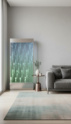 Muurpaneel met waterbellen LED Decoratieve waterwand Ontwerper waterwand