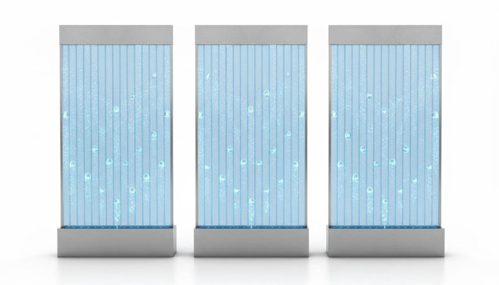 Wandpaneel met waterbellen LED Nieuwe watermuur Designer waterval Verlicht