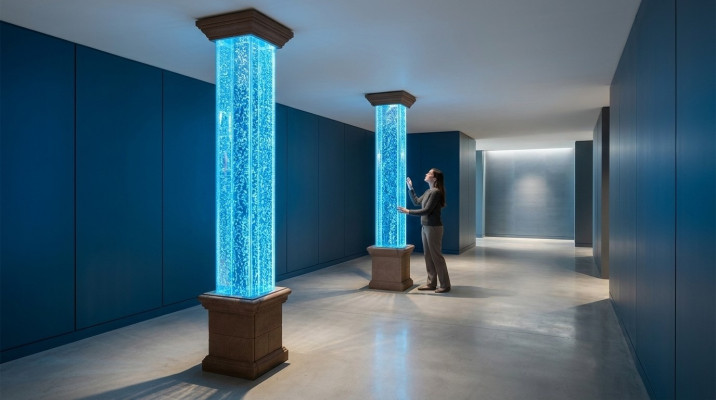 Ontwerper 270cm waterval xxl waterzuilen Bar Lokale watervalwand