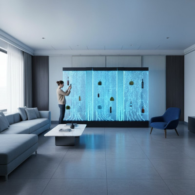 LED plank bar watermuur decoratieve kolom verlichte waterwanden bargalon