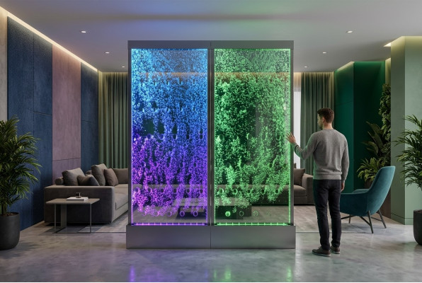 Scheidingswand Plank Kast Watermuur Kolom Muren LED 120x200